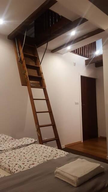 Фото номера Deluxe Double Room with Spa Bath - Attic Дома для отпуска Spa Apartamenty Lidzbark г. Лидзбарк 5